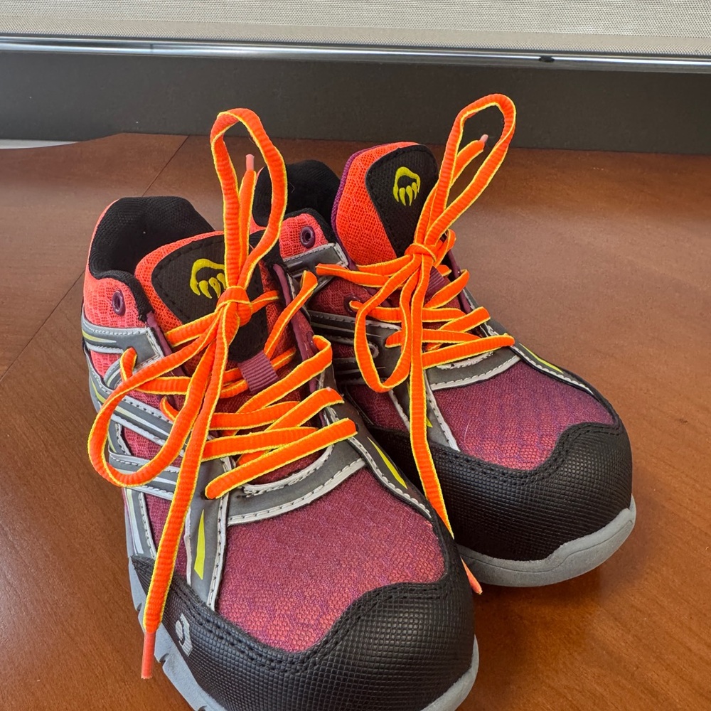 Safety Shoes Black and Orange Work Sneakers